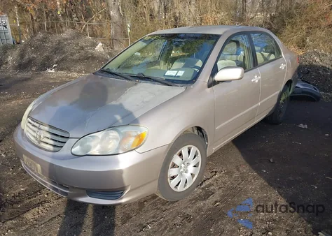 2003 Toyota Corolla Le z USA, uszkodzony, nr VIN 2T1BR32E83C065343